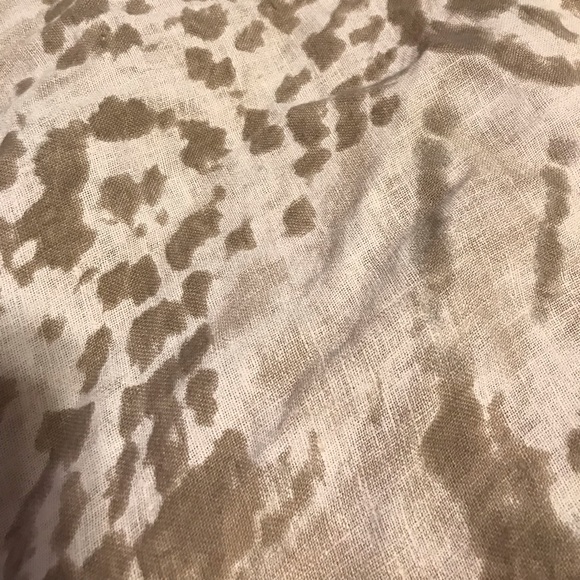 Animal print linen cape, one size, Elena Baldi G - Picture 2 of 5